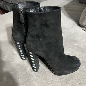 Beautiful Black platform booties